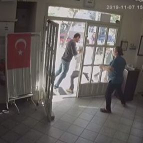 İzmir'de doktora şiddetin görüntüleri