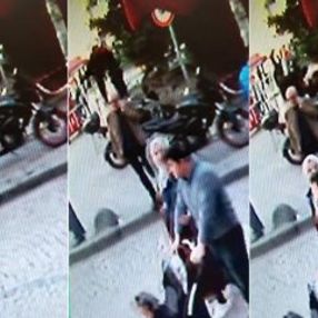 Selfie yüzünden merdivenlerden düşenler kamerada