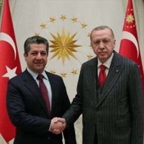 Erdoğan, Barzani ile bir araya geldi