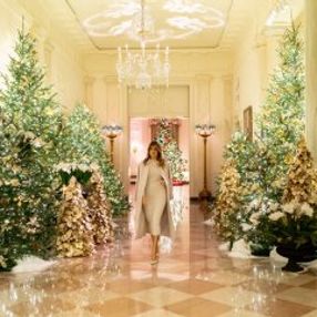 Melania Trump, Beyaz Saray'ı yılbaşına hazırladı