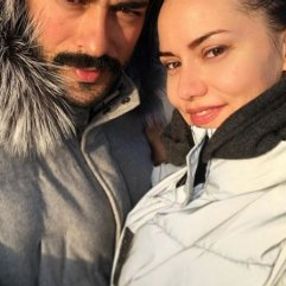 Fahriye Evcen'den kış pozu