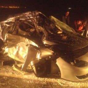 Kayseri'de otomobil ile yolcu otobüsü çarpıştı