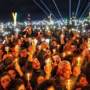 Suriye'de düzenlenen Noel partisi