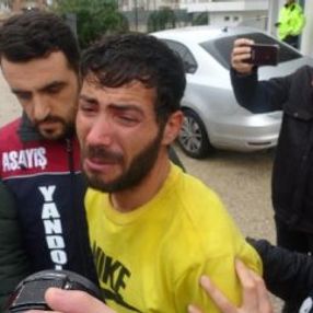 Tutuklanan gaspçı cezaevine ağlayarak gitti