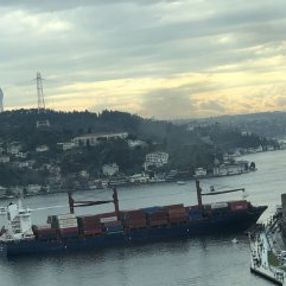 İstanbul Boğazı'nda gemi kıyıya çarptı