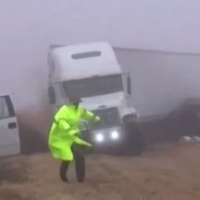 ABD'de kontrolden çıkan tır dehşet saçtı