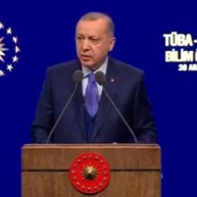 Erdoğan, Beştepe'de TÜBİTAK ödül töreninde konuştu