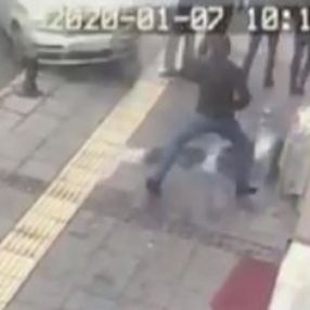 Sivas'ta bir kişi ölümden kıl payı kurtuldu