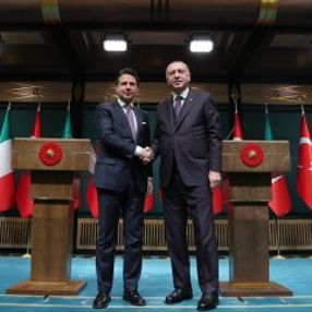 Erdoğan ve İtalya Başbakanı Libya'yı görüştü