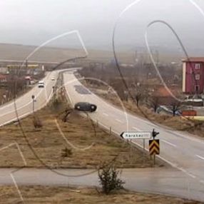 Kırıkkale'de yaşanan 3 kaza kameralara yansıdı
