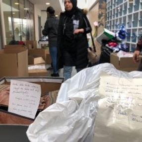 Elazığ’a gönderilen paketlerden çıkan notlar hüzünlendirdi
