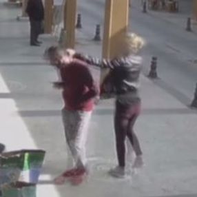 Adama tokat atan kadın kavga çıkarttı