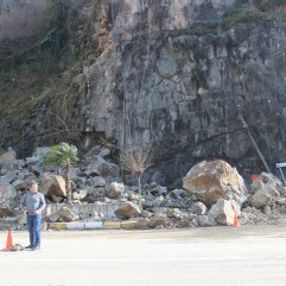 Giresun'da heyelan anı