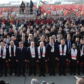 Büyük Kudüs Mitingi, parti liderini bir araya getirdi