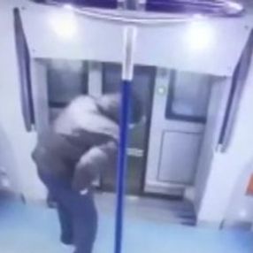 Yanlış metroya binen yolcu dışarı atladı