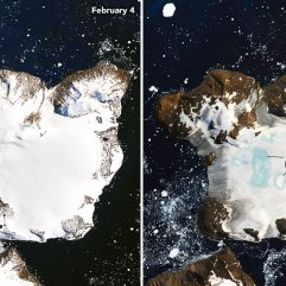 NASA buzul erimesini uzaydan görüntüledi
