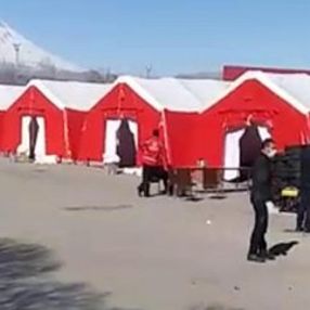 Gürbulak Gümrük Kapısı'nda sahra hastanesi kuruluyor