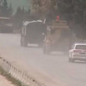 M4 karayolunda Rus-Türk askeri araçları görüldü