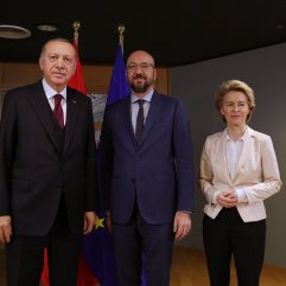 Erdoğan, AB kurum başkanlarıyla görüştü