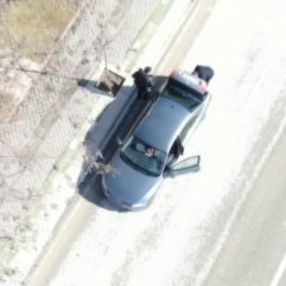 Drone'lu trafik denetiminde ilginç görüntüler