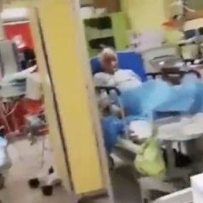 İtalya'dan gelen hastane içi görüntüler