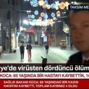 Taksim Meydanı'ndaki gençleri canlı yayında köpek kovaladı