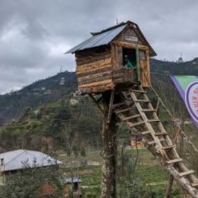 Koronavirüse karşı ev yaptı