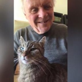 Anthony Hopkins, karantinada kedisine piyano çaldı
