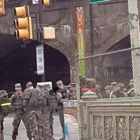 ABD Ordusu koronavirüse karşı New York sokaklarında