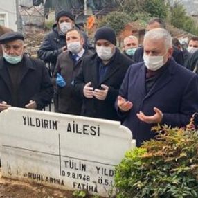 Binali Yıldırım'ın kayınvalidesi toprağa verildi