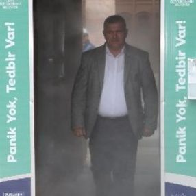 Ordu'da koronavirüse karşı dezenfeksiyon tüneli yapıldı