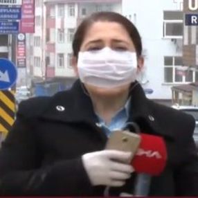 Karantinayı anlatan muhabirin zor anları