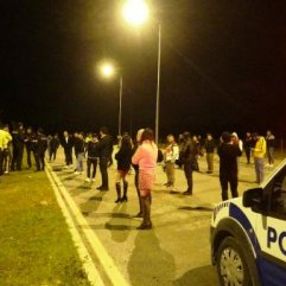 Antalya'da dansözlü drift partisini polis bastı