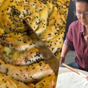 Nurgül Yeşilçay, börek açtı
