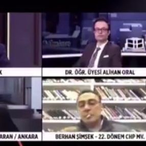 Berhan Şimşek'ten canlı yayın kazası