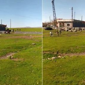 Şanlıurfa'da, jandarmayı gören gençler kaçmaya başladı