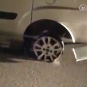 Arka lastikleri olmayan trafiğe çıktı