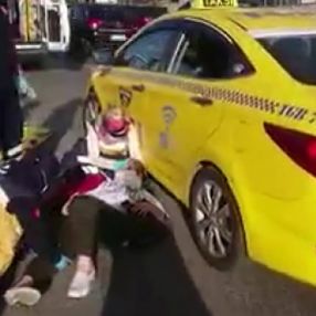 Tuzla'da kaza sonrası canlı yayın yaptı