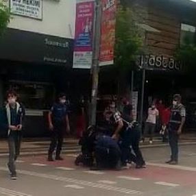 Polise hakaret edip kaçan kişi gözaltına alındı