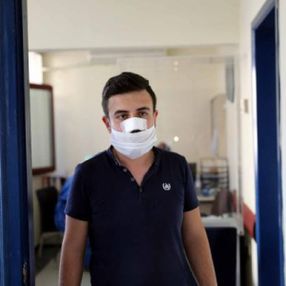 Gaziantep'te sağlık çalışanına darp, güvenlik kamerasında