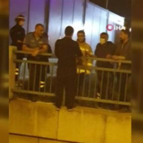 Bursa'da intihar girişinine itfaiye müdahale etti