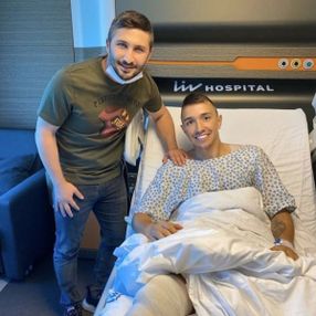 Burak ve Sabri, Muslera'yı ziyaret etti