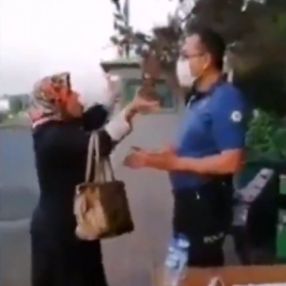 Maske uyarısı sonrası polisi çileden çıkaran kadın