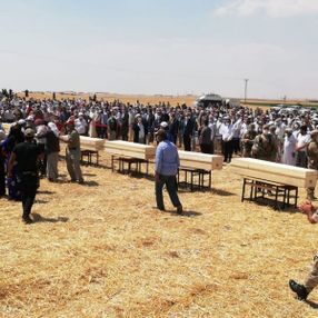 Konya'daki kazada ölen 7 kişi Şanlıurfa'da defnedildi