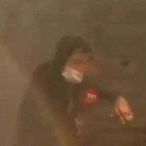 TRT muhabirinin zor anları