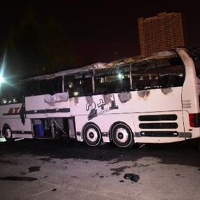 İzmir'de terminaldeki yolcu otobüsünde yangın