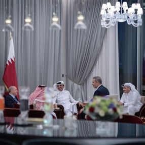 Cumhurbaşkanı Erdoğan ile Katar Emiri'nden samimi pozlar
