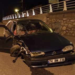 Karabük'te alkollü sürücü, baba ile kızına çarptı