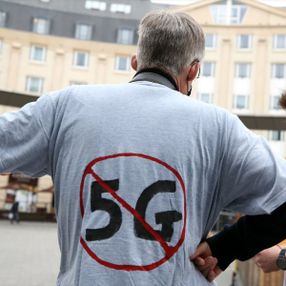 Belçika'da 5G karşıtı gösteri düzenlendi