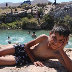 Sivas'taki Uyuz Gölü, haftanın 7 günü tıklım tıklım